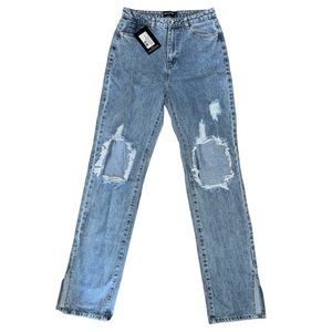 Distressed Boyfriend Jeans